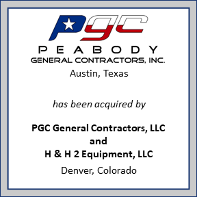 Tombstone for Peabody General Contractors Inc.
